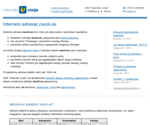 zavoli.es: zavoli.es - Interneto adresas - UAB "Interneto vizija"
