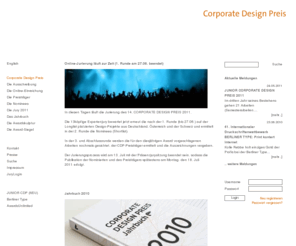 corporate-design-preis.eu: Corporate Design Preis: Start
AwardsUnlimited organisiert und veranstaltet Kreativ- und Konzeptwettbewerbe für die Kommunikationsbranche.