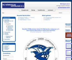 naerrische-lohauser.net: Willkommen auf der Startseite
KG Närrische Lohauser - der Karnevalsverein mit Herz