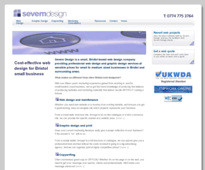 severndesign.co.uk: Severn Design (Bristol) - professional web design and graphic design for small/medium business!
Severn Design are experienced Bristol web designers, specialising in cost-effective bespoke sites for small/medium sized businesses