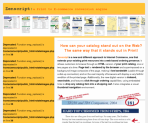 zenscript.com: Zenscript Print-To-E-Commerce Catalog to Web Conversion
