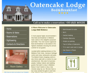 oatencakelodge.com: Midleton Bed & Breakfast Accommodation Midleton B&B Oatencake Lodge B&B Midleton
 Midleton Bed & Breakfast Oatencake Lodge B&B Midleton.  The in-town B&B, close to everything Midlton and Cork have to offer.