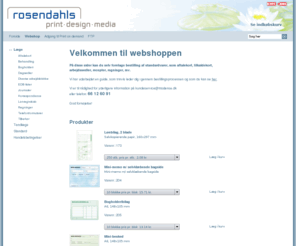 schultzpharma.dk: Produkter
På disse sider kan du selv foretage bestilling af standardvarer, som aftalekort, tilkaldekort, arbejdssedler, recepter, regninger