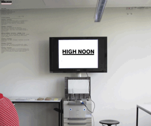 high-noon.eu: High Noon
High Noon, Lunchtime Talks, Fachbereich Gestaltung, Hochschule Darmstadt