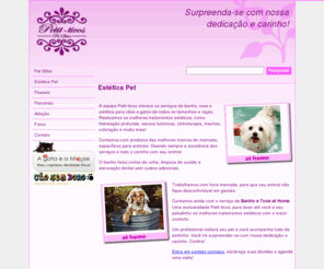 petitticos.com: Pet Sitter, Dog Sitter, Cat Sitter em São Paulo - SP.
O serviço de pet sitter oferece uma ótima alternativa para que você viaje tranquilo, deixando seu peludinho em casa e evitando o desconforto da mudança de ambiente. Supreenda-se com nossa dedicação e carinho!