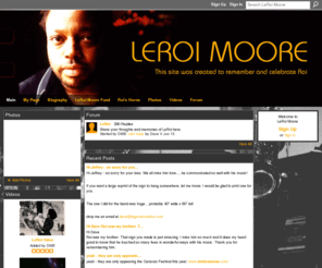 leroimoore.com: LeRoi Moore
LeRoi Moore is a Ning Network