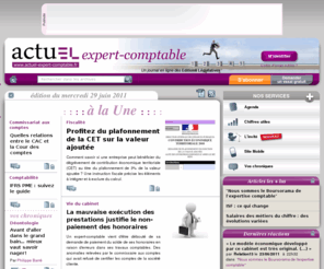 actualiteexpertcomptable.info: [Comptabilité, Fiscal, social, entreprise] L'actualité comptable, fiscale et managériale avec actuEL-expert-comptable.fr
Expert-comptable, commissaire-aux-comptes, directeur financier, contrôleur de gestion, responsable comptable, conseiller fiscal et auditeur financier, L'actualité comptable, fiscale et managériale avec actuEL-expert-comptable.fr