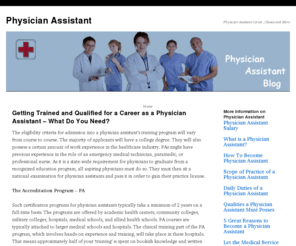 assistant-physician.com: Physician Assistant
Physician Assistant Career, Classes and More
