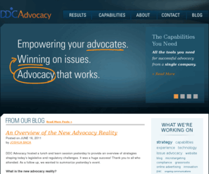 ddc-advocacyonline.com: DDC Advocacy - Your Integrated Issue Advocacy Partner
  DDC Advocacy is the leading integrated advocacy partner you need for your public affairs program. Learn about our extensive capabilities today.