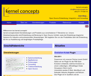 kernelconcepts.de: kernel concepts
kernel concepts company web page