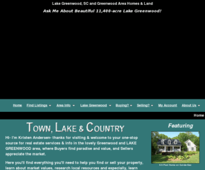 liveonlakegreenwood.com: Lake Greenwood, SC and Greenwood Area Homes & Land
Prudential Cambridge Realty - Kristen Andersen