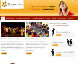 star-estudios.com: Star Estudios, Organización y gestión integral de actividades extraescolares
Star Estudios, especialistas en la organización y gestión integral de actividades extraescolares