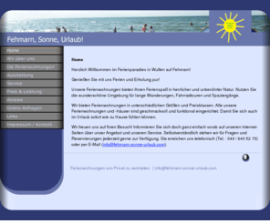 fehmarn-sonne-urlaub.com: Home
Ferienwohnungen & Ferienhäuser - Fehmarn, Sonne, Urlaub!