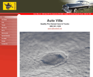 kirksvilleautovilla.com: Home - Auto Villa - Quality Pre-Owned Cars & Trucks
Auto Villa offers quality pre-owned cars, trucks, mini-vans, SUV's, as well as Motorcyles and specialty vehicles. Northeast Missouri's best pre-owned car dealer for over 18 years!