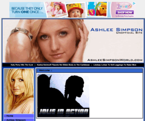 ashleesimpsonworld.com: Ashlee Simpson
Unofficial Ashlee Simpson website with Photo Gallery, Picture, Biography, Interviews, Lyrics, Discography, filmography, screenshot, picture of the day and News