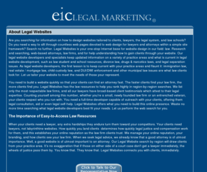 legalwebsites.net: Home | What We Offer
If you need legal resources and easy-to-access web attorney resources, Legal Websites offers quick results,