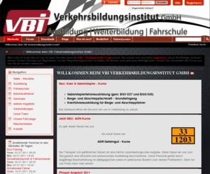 vbi-nbg.com: VBI Verkehrsbildungsinstitut GmbH - Willkommen beim VBI Verkehrsbildungsinstitut GmbH
Startseite