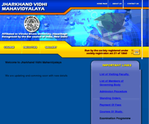 jharkhandvidhi.org: Jharkhand Vidhi Mahavidyalaya
