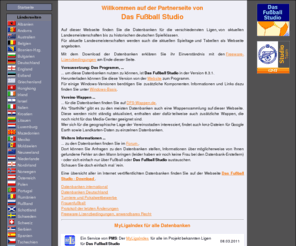 dfs-datenbanken.info: Startseite
Data bases, logo collection and other files for Das Fussball Studio
