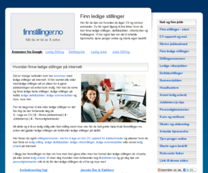 finnstillinger.no: Ledige stillinger ledig stilling finn jobb stilling ledig
Ledige stillinger, fast stilling, heltids stilling, stilling søkes og stilling ledig. Finn ledige stillinger og jobber - få en ledig stilling her!