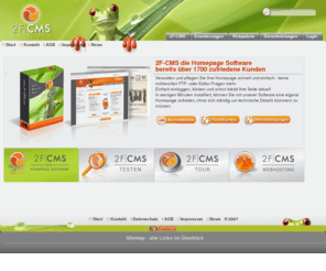 homepage-system.com: 2F CMS - Die Homepage Software - einfache Bedienung - schnell zum Erfolg
Die sichere und schnelle Homepage Software - mit Leichtigkeit zur eigenen Homepage