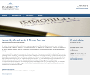 immobility-service.de: Immobility Service - Immobilien - Grundbesitz & Finanz Service in Rottweil
Immobility Service - Grundbesitz & Finanz Service in Rottweil - Blicken Sie mit uns in die Zukunft und wir werden Sie sicher und kompetent in Ihr neues Zuhause begleiten.