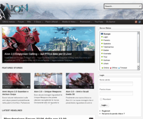 aionfansiteitalia.net: Aion Fansite Italia
Fansite italiano dedicato ad Aion, gioco online prodotto da NCsoft