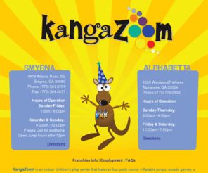 kangazoomalpharetta.com: KangaZoom - Alpharetta, GA
Childrens inflatable jump place.