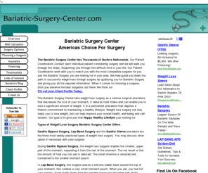 bariatric-surgery-center.com: Bariatric Surgery Center
Bariatric Surgery Center, The #1 Source For All Your Bariatric Needs.<meta name=