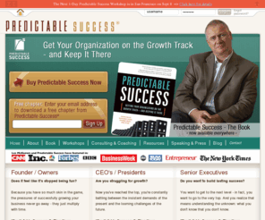 managing-in-a-recession.com: Get Your Organization Back On the Growth Track - and Keep It There
Learn how any organization, division, department, group or team can readily set and consistently achieve its goals with the Predictable Success system