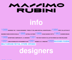 massimorubini.com: Oh Oh!!! MASSIMO RUBINI
Massimo Rubini Web Site Multibrand Fashion Design Store