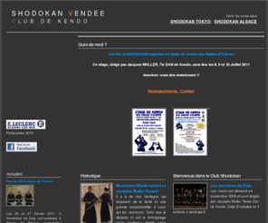 shodokan-kendo.com: Shodokan Vendée
Site Web du Shodokan Vendée