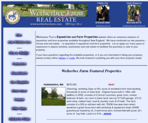 wetherbeefarm.com: Equestrian Homes -- Specializing in horse and farm properties
