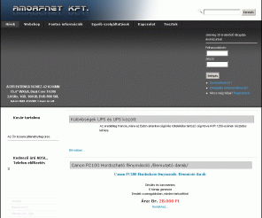 amorfnet.hu: Hírek
Amorfnet Kft. Webshop, Webáruház. Intel AMD ASUS MSI LG SAMSUNG NEC PINNACLE CREATIVE és egyéb gyártók termékeinek árusítása.