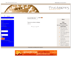 fivearrowsnh.com: Five Arrows Consulting (NH)
Mambo - the dynamic portal engine and content management system