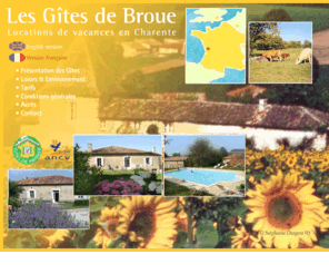 gitedebroue.com: Les Gîtes de Broue Location de vacances en Charente
Goûtez la douceur de vivre sur les collines ensoleillées du Sud Charente ! Les Gîtes de Broue vous accueillent toute l'année