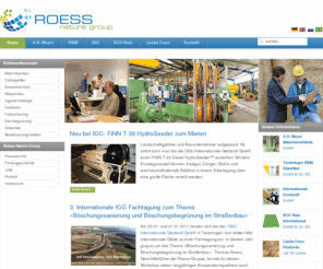 roess-nature-group.de: Roess Nature Group | Welcome!
Roess Nature Group – Von Kokosfasern bis zu Geotextilien, von der Ballenpresse bis zur Steppmaschine, wir bieten weltweit komplette Lösungen aus einer Hand!