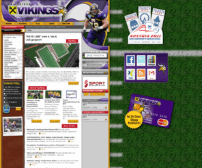 viennavikings.com: Raiffeisen Vikings -Vikings
Homepage der Raiffeisen Vikings. Hier finden sie Infos über den Americal Football Club mit allen seinen Sektionen