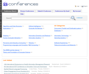 isconferences.net: IsConferences.net #1 Information Systems and Computer Science Conferences Portal
IS-Conferences is the leading website for academic conferences in the domain of Computer Science and Information Systems. 