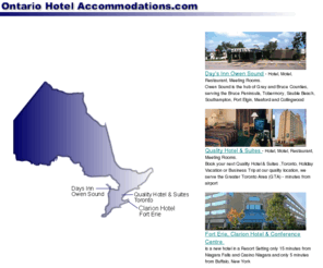 ontariohotelaccommodations.com: Ontario Hotel Accommodations
Book your next Ontario Holiday Vacation at one if our quality locations