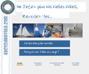 recyclagevoile.com: acceuil recyclage voile
recyclage voile