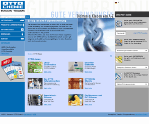 pecoll.com: Dichtstoffe und Klebstoffe in höchster Qualität - Otto Chemie
Otto Chemie steht für Dichtstoffe und Klebstoffe höchster Qualität.