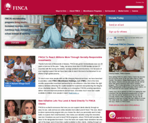 sustainablekinetic.com: Charitable Microfinance Organization
-
FINCA
FINCA is a charitable microfinance organization. FINCA's Village Banking microfinance program provides poverty solutions through small business loans.