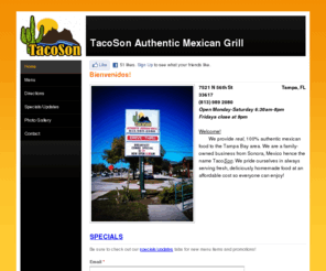 tacosonmexicangrill.com: TacoSon Authentic Mexican Grill - Home
Delicious, authentic mexican food!