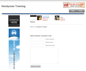 handymantraining.com: Handyman Training
Handyman Training tips, reviews, updates, and more.