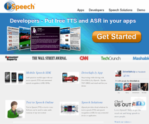 ispeech.org: Text to Speech (TTS) : Speech Recognition (ASR) : API SDK Online
iSpeech free text to speech (TTS) and speech recognition (ASR) software converts text to natural sounding voice recognition online