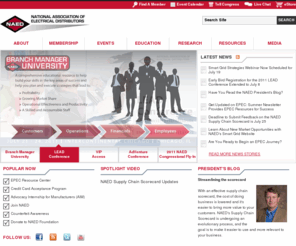 naed.org: NAED - Home
NAED is a 501(c)6 not-for-profit organization dedicated to serving and protecting the electrical distribution channel. As part of that mission, NAED provides education and research through the NAED Education & Research Foundation, networking opportunities through approximately 20 meetings and conferences a year, as well as industry information and research through TED magazine. Since 1908, the National Association of Electrical Distributors (NAED) has served as the trade association for the electrical distribution industry. 