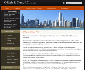 okeefelawoffice.com: O'Keefe & Carr, P.C.
O'Keefe & Carr, P.C. is an experienced litigation firm concentrating in the areas of commercial litigation, trust & estate litigation, and white collar crime.