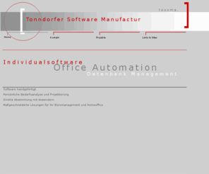 tosoma.net: Home
Tonndorfer Software Manufactur