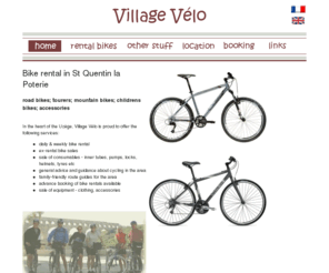 villagevelo.org: Village Velo | bike hire in the the Uzège, France
bike rental in St Quentin la Poterie, south of France.  We have a large range of bikes available of all types.